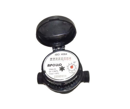 Apollo Plastic Single Jet Domestic Water Meters.